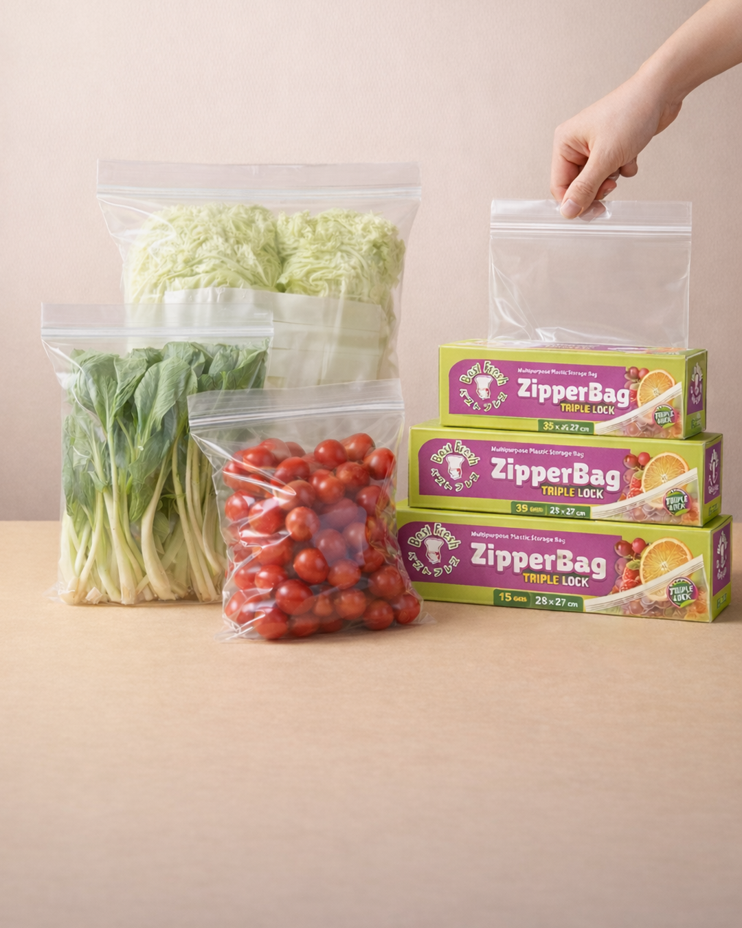 ZIPPER BAG TRIPLE LOCK