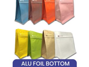 ALUMINIUM FOIL BOTTOM + ZIPPER